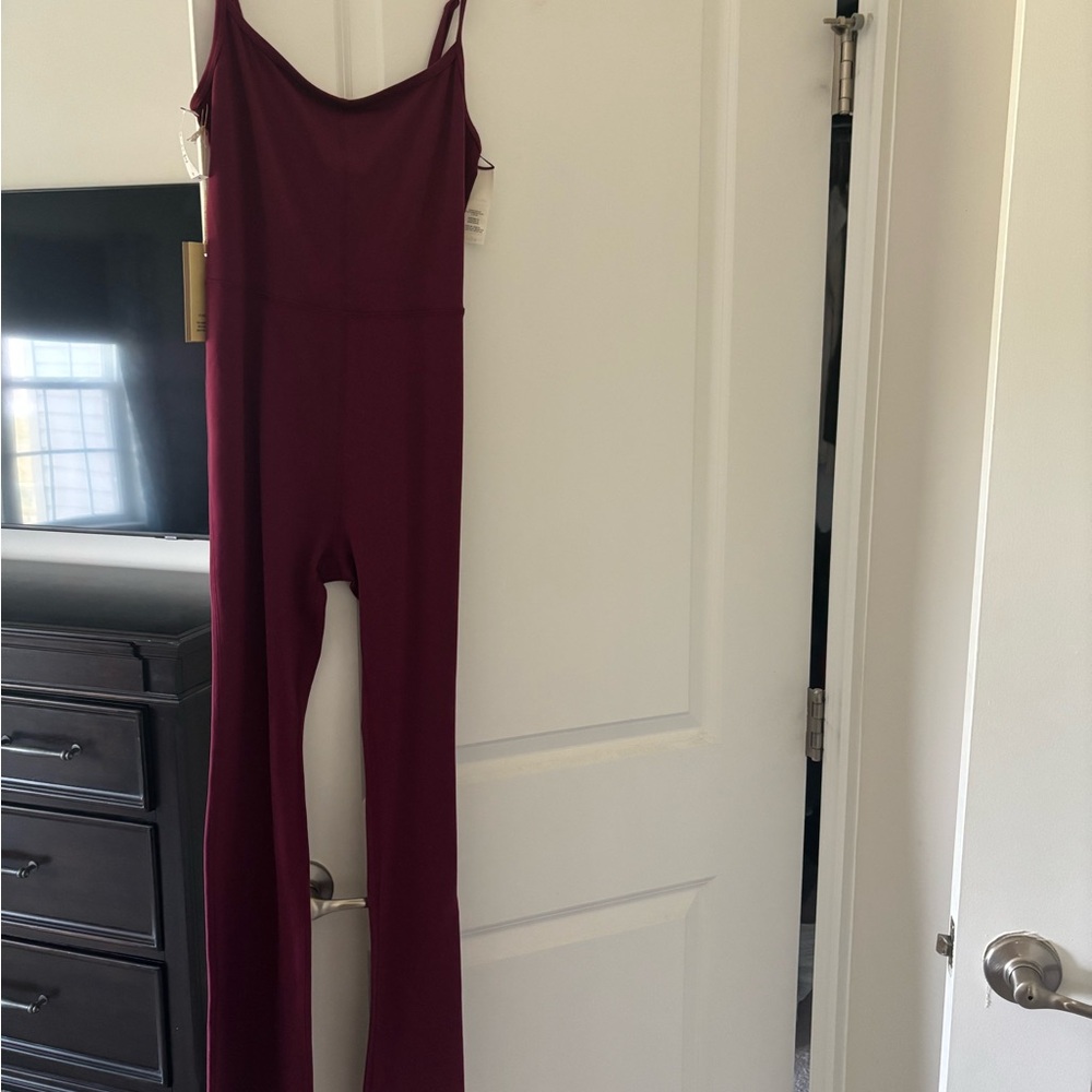 Aritzia Wilfred Red Jumpsuit Chic and Versatile